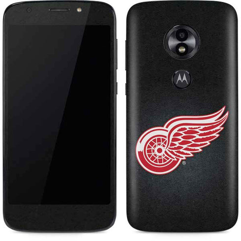 NHL Detroit Red Wings Black Background Moto E5 Play Skin